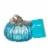 Glitzhome 5.95 Inch Diameter Blue Small Glass Pumpkin Perspective: back