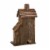 Glitzhome Extra-Large Rustic Natural Wood & Metal Birdhouse Perspective: back
