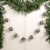 Glitzhome 6 Feet Black & White Plaid Fabric Garland Perspective: back