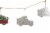 Glitzhome 6 Feet Metal Red Truck Garland Perspective: back