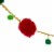 Glitzhome 8 Feet Multi Color Pompom Garland Perspective: back