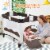 Costway Coffee Baby Crib Playpen Playard Pack Travel Infant Bassinet Bed Foldable Perspective: back