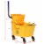 Costway 35 Quart Side Press Wringer Mop Bucket Mop Bucket Wringer Combo Perspective: back