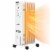 Costway 1500W Electric Oil Filled Radiator Space Heater 5-Fin Thermostat Room Radiant Perspective: back
