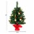 24'' Pre-Lit PVC Christmas Tree Battery Operated Tabletop LED Lights Holiday Decor Perspective: back
