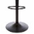 Glitzhome Set of Two Mid-Back Bar Stool with Adjustable Heigh Swivel Industrial Pub Barstools Perspective: back