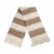 Glitzhome Jacquard Woven Caramel Striped Throw Perspective: back