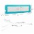 69'' Breathable Baby Children Toddlers Bed Rail Guard Safety Swing Down Blue Perspective: back