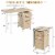 Folding Computer Laptop Desk Wheeled Home Office Furniture With 3 Drawers Perspective: back