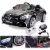 TOBBI Kids Rechargeable Battery Ride On Toy Mercedes Benz Car w/Remote, Black Perspective: back