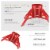 Tree Nest Christmas Tree Stand Base Modern Design for 10ft Real Trees, Steel (Large, Red) Perspective: back