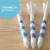 Noa Store 3 1/4  Plastic Golf Tees - 150 Tees in Bulk - White and Blue Perspective: back