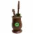 Argentina Mate Gourd Yerba Plastic Tea Cup Straw Bombilla Kit Self Clean Brown Perspective: back