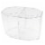 1 Dual Betta Hex Kit Tank Pet Aquatic Fishes Aquarium Habitat Office Home Decor Perspective: back