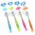 4 PC Scrub Brush Standing Suction Cup Sink Scrubber Dish Kitchen Gadgets Washing Perspective: back