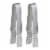 2PC Tea Bag Squeezer Stainless Steel Holder Tongs Easy Squeeze Teabags Strainer Perspective: back