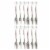 12 Dinner Forks Set Heavy Duty Stainless Steel Cutlery Table Flatware Utensils Perspective: back