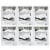 6 PK Vinyl Mattress Protector Full Size Cover Premium Waterproof Bed Heavy Duty Perspective: back