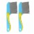 2 Pc Stainless Steel Pet Hair Comb Metal Teeth Dog Cat Flea Brush Grip Grooming Perspective: back