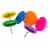 480ct Round Flat Push Pin Thumb Tacks Multicolor 3/8 Cork Board Bulletin Office Perspective: back