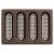 Lekue Silicone Perforated Mini Baguette Bread Pan - Brown Perspective: back