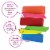 Neliblu Premium Pencil Erasers High Quality Bright Neon Chiseled Erasers 6 Pack Perspective: back