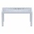 Ocean Rectangle Cofee Table Silver Gray Perspective: back