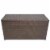vidaXL Patio Storage Box Brown 47.2 x19.7 x23.6 Poly Rattan Perspective: back