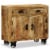 vidaXL Sideboard with 2 Drawers and 1 Cabinet Rough Mango Wood Perspective: back