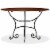 vidaXL Dining Table Solid Acacia Wood with Honey Finish 47.2 x29.9 Perspective: back