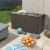 vidaXL Patio Storage Box Brown 47.2 x22 x24.8 PP Rattan Perspective: back