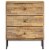 vidaXL Sideboard Reclaimed Teak Wood 23.6 x11.8 x29.5 Perspective: back