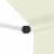 vidaXL Manual Retractable Awning 137.8 Cream Perspective: back