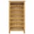vidaXL Wine Cabinet 22 x12.6 x43.3 Solid Oak Wood Perspective: back