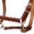 vidaXL Headcollar Stable Halter Real Leather Adjustable Brown Cob Perspective: back