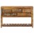 vidaXL Sideboard 47.2 x11.8 x29.5 Solid Reclaimed Wood Perspective: back