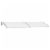 vidaXL Door Canopy Gray and Transparent 118.1 x31.5 PC Perspective: back