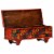 vidaXL Storage Box Red 43.3 x15.7 x15.7 Solid Acacia Wood Perspective: back