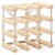 vidaXL Wine Rack for 12 Bottles Solid Pinewood Perspective: back