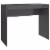 vidaXL Desk High Gloss Gray 35.4 x 15.7 x 28.3 Engineered Wood Perspective: back