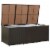 vidaXL Patio Storage Box Poly Rattan 70.9 x35.4 x27.6 Brown Perspective: back