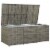 vidaXL Patio Storage Box Poly Rattan 70.9 x35.4 x27.6 Gray Perspective: back