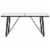 vidaXL Dining Table White 63 x31.5 x29.5 Tempered Glass Perspective: back