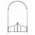 vidaXL Garden Arch with Gate Black 54.3 x15.7 x93.7  Iron Perspective: back
