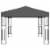 vidaXL Gazebo 9.8'x9.8' Anthracite Fabric Perspective: back