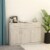 vidaXL Sideboard Concrete Gray 43.3 x11.8 x29.5 Engineered Wood Perspective: back