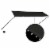 vidaXL Retractable Awning with LED 137.8 x59.1 Anthracite Perspective: back