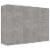 vidaXL Sideboard Concrete Gray 41.3 x11.8 x29.5 Engineered Wood Perspective: back