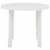 vidaXL Patio Table White 35 Plastic Perspective: back