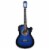 vidaXL Western Classical Cutaway Guitar with 6 Strings Blue Shaded 38 Perspective: back